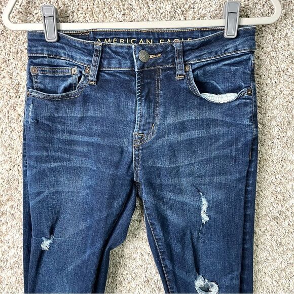 American Eagle Jeans Men’s 30x32 Next Level Flex Distressed Skinny - Picture 2 of 8